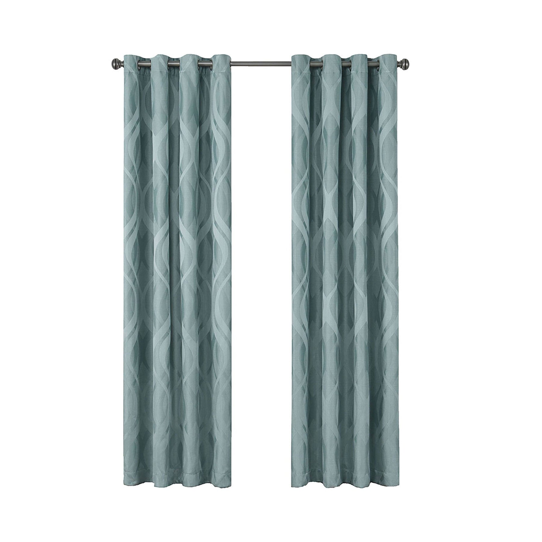 Eclipse Caprese Blackout Window Curtain - 108 Inches - Spa
