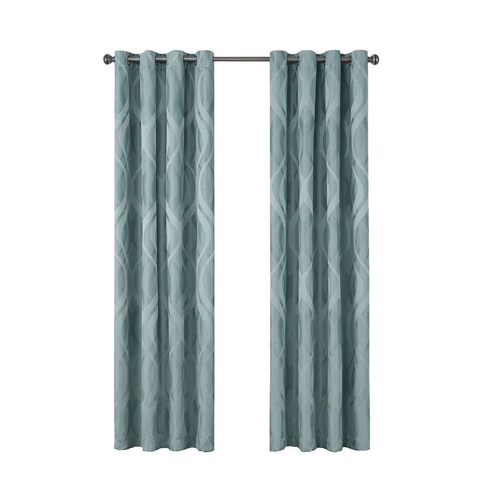 Eclipse Caprese Blackout Window Curtain - 108 Inches - Spa
